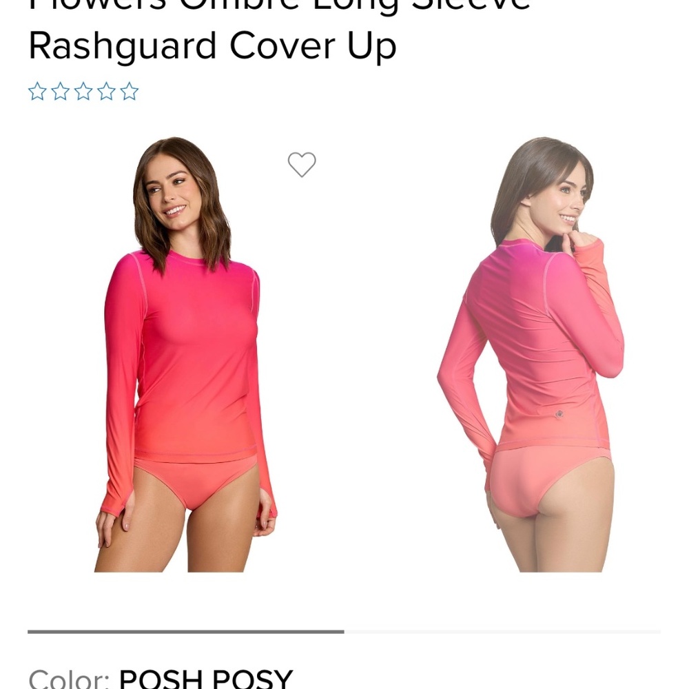 Jantzen Flowers Ombré Long Sleeve
